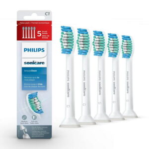 Philips Sonicare Simply Clean replacement toothbrush heads value pack, HX6015/03, 5 count, 5 count