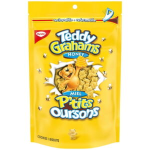 Christie, Teddy Graham Cookies, made in a peanut-free factory, school Snacks, Individually Wrapped, 200 g