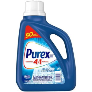 Purex 4 in 1 Concentrated Liquid Laundry Detergent, Coldwater, 2.03 Litres, 50 Loads, 2.03 Litres, 50 Loads