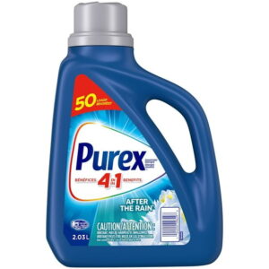 Purex 4 in 1 Liquid Laundry Concentrated Detergent, After The Rain, 2.03 Litres, 50 Loads, 2.03 Litres, 50 Loads