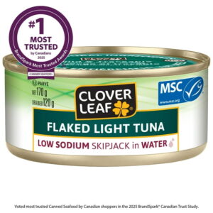 Clover LEAF?? Low Sodium Flaked Light Tuna, Skipjack in Water, 170 g