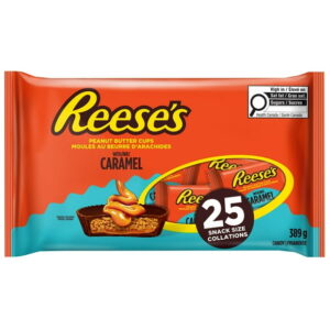 25ct Reese's Peanut Butter Cups with Caramel Snack Size 389g, 24pk, 25ct Reese's PBC with Caramel