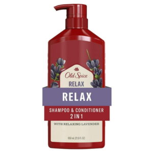 Old Spice Relax 2in1 Shampoo and Conditioner for Men with Lavender, For Thick and Healthy Hair for Men, 650ML