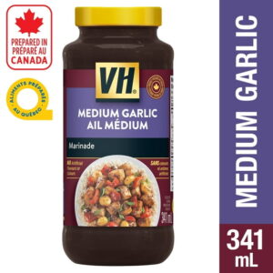 VH Gluten Free Medium Garlic Marinade Sauce, 341 mL
