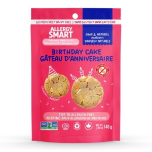 Allergy Smart Gluten Free Birthday Cake Cookies, 140g Bag