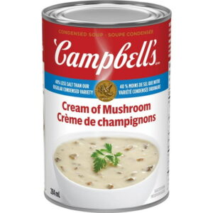 Campbell's?? Condensed 40% Less Salt Cream of Mushroom Soup, Shelf Stable, 284 mL