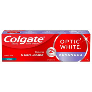 Colgate Optic White Advanced Teeth Whitening Toothpaste, Icy Fresh - 73 mL, 73 mL