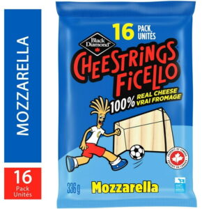 Black Diamond Cheestrings Mozzarella Cheese, 16 pack, 336g