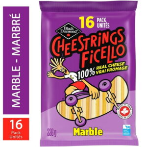 Black Diamond Cheestrings Marble Cheese, 16 units, 16 Pack