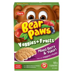 Bear Paws Mixed Berries and Yogurt 168g, Bear Paws Mixed Berries and Yogurt 168g