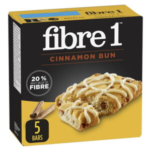Fibre 1 Delights - Cinnamon Bun Flavour, 5 bars x 25 g, 125 g
