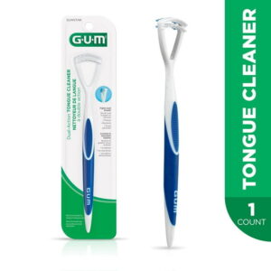 GUM® Dual-Action Tongue Cleaner, Fights Bad Breath, 1 Pack, 1 Count