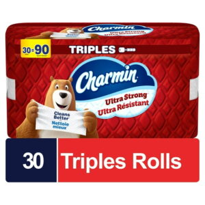 Charmin Ultra Strong Toilet Paper 30 Triple Rolls per Roll, 30CT