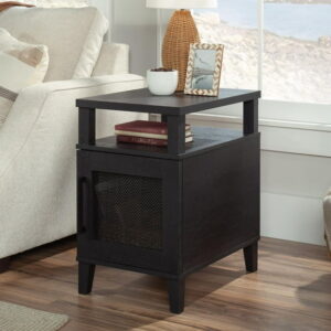Sauder Tiffin Line Recliner Table, Raven Oak, 433509