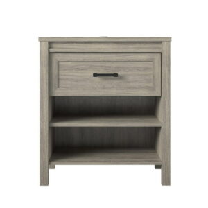 Ameriwood Home Beaumont Nightstand, Black Oak