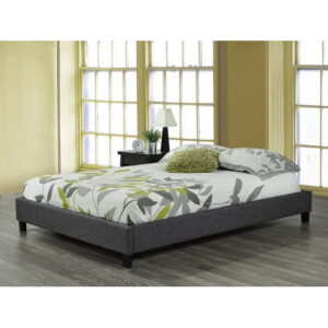 Brassex Inc Soho Full Size Platform Bed, Grey