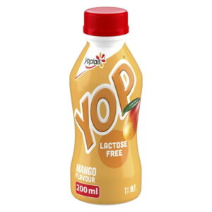 Yoplait Yop 1% Drinkable Yogurt, Mango, Lactose Free Yogurt Drink, 200 mL, 200 mL
