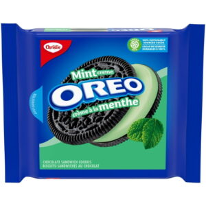 Oreo Mint Crème Sandwich Cookies, 261 g