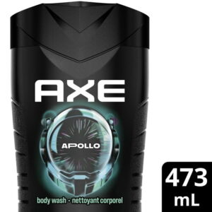 AXE Apollo Body Wash for All Day Freshness, Sage & Cedarwood, with 100% Plant-Based Moisturizers, 473mL, 473 ml Body Wash