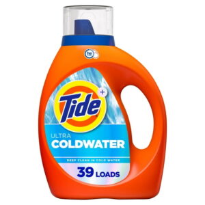 Tide Ultra Coldwater Liquid Laundry Detergent, Original Scent, 1.62 L, 39 Loads, Laundry Detergent Liquid Formulated for Cold Water, TIDE LQ HE CW