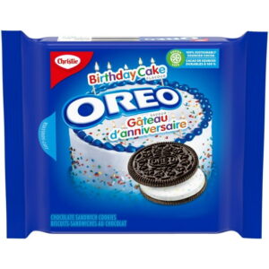 Oreo Birthday Cake Crème Cookies, 261 g