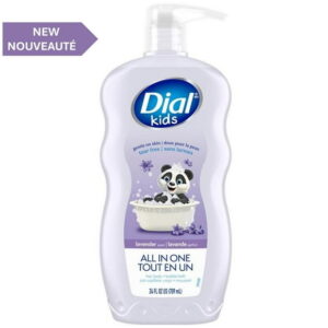 Dial Kids All in One, Hair, Body + Bubble Bath, Lavender, 709ml, 1 Bottle, 709ml