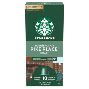 Starbucks By Nespresso Pike Place Roast Coffee Capsules, 53 g