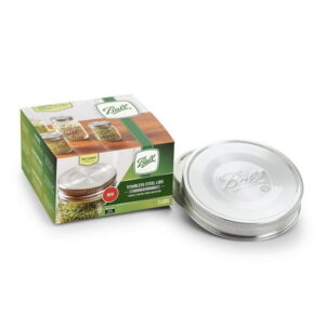 Ball Stainless Steel Mason Jar Lids, Wide Mouth, 3 Pack, BPA-free