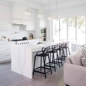 Heavenly Collection Black Plastic Counter Stool SET OF 6