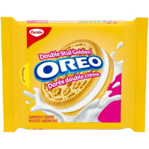 OREO Double Stuf Golden Sandwich Cookies, 261 g