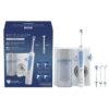 Oral-B Water Flosser, White & Light Blue, Oral Irrigator Handle with 4 Nozzles