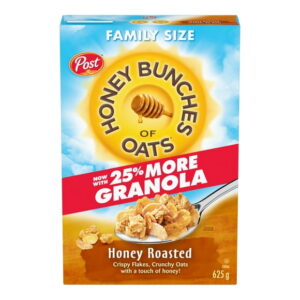 Post Honey Bunches of Oats Honey Roasted Cereal, Family Size, 625 g