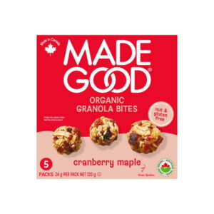 MadeGood Organic Granola Bites Cranberry Maple 5CT