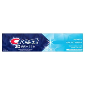 Crest 3D White Advanced Teeth Whitening Toothpaste, Arctic Fresh, 135 ml, 135