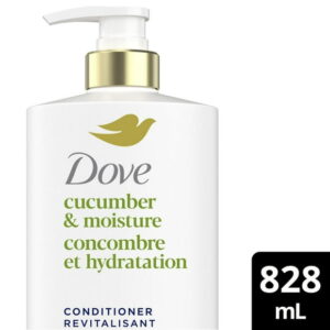 Dove Cucumber Moisture Conditioner for Dull & Dry Hair, with Liquid Bio-Protein Care, 828mL, 828 ML
