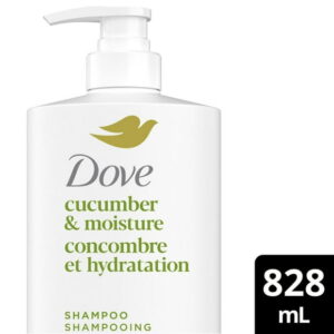 Dove Cucumber Moisture Shampoo for Dull & Dry Hair, with Liquid Bio-Protein care, 828mL, 828 ML