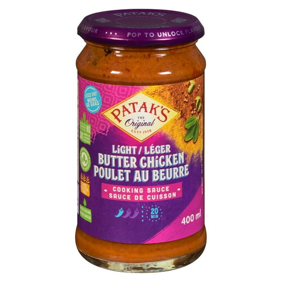 Patak's Light Butter Chicken Cooking Sauce, 400 mL