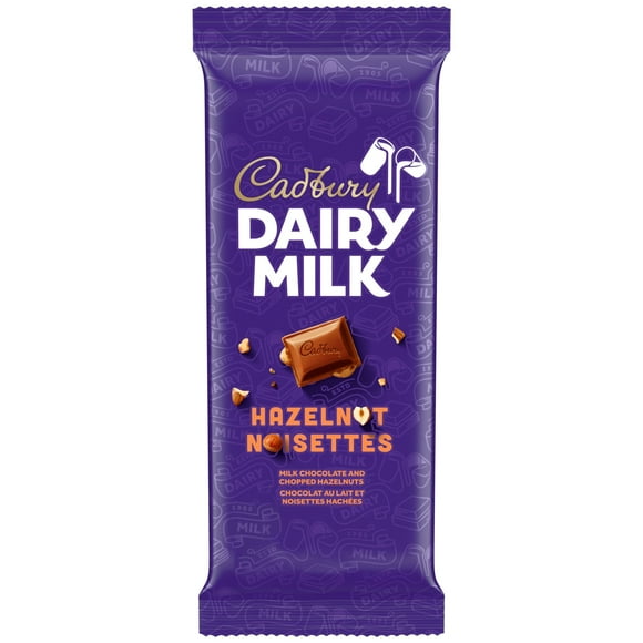 CADBURY DAIRY MILK Hazelnut Chocolate Bar with Chopped Hazelnuts, CADBURY DAIRY MILK Milk Chocolate Bar, 90 g, CADBURY DAIRY MILK HAZELNUT 90G 21
