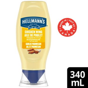 Hellmann’s Garlic Parmesan Chicken Wing Mayonnaise Style Dip, 340ml
