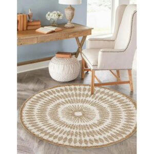 ECARPET Jute Style Area Rug for Bedroom, Living Room, Dining Room Manon Collection