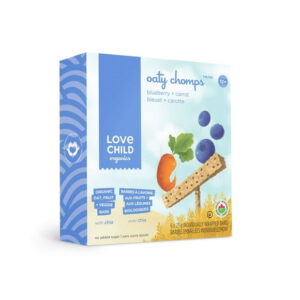Love Child Organics Blueberry & Carrot Oaty Chomps, 6 x 23 g