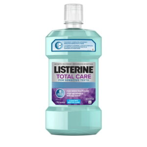 Listerine Total Care Mouthwash for Sensitive Teeth, Clean Mint, 1 L