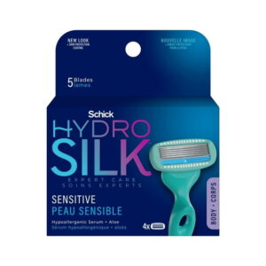 Schick Hydro Silk Sensitive Care Womens Razor Refills, 4 Razor refills