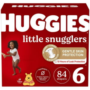 Huggies Little Snugglers Baby Diapers, Mega Colossal Pack, Size NB-6, Count 144-84, Sizes: N-6 | 144-84 Count