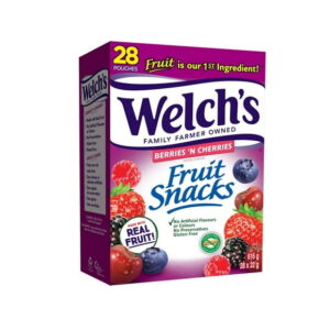 Welch's Fruit Snacks, Berries N Cherries, 28 Count Snack Box, Gluten Free, 28 count Berries 'n Cherries Fruit Snacks