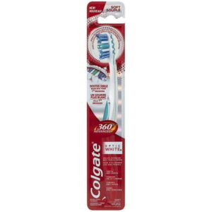 Colgate 360 Advanced Optic White Toothbrush, Soft, 1 Count