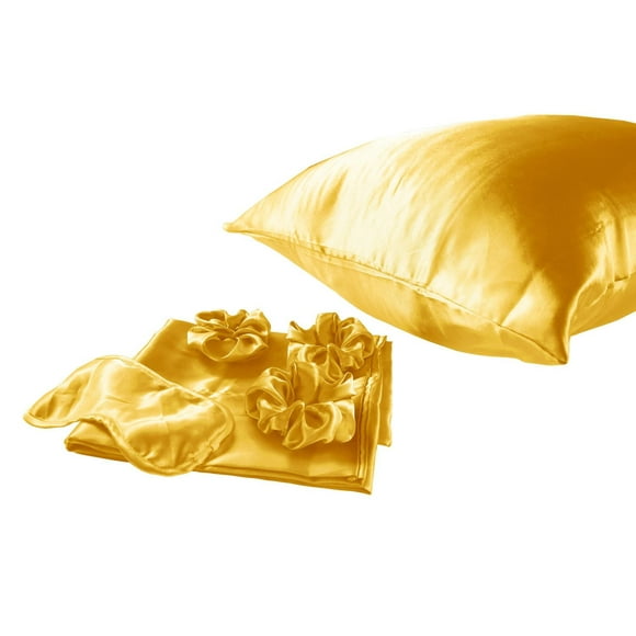 6 Pieces Satin Pillow Cases Eyemask