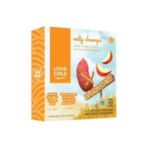 Love Child Organics Apple and Sweet Potato Oaty Chomps Veggie Bars, 6 x 23 g