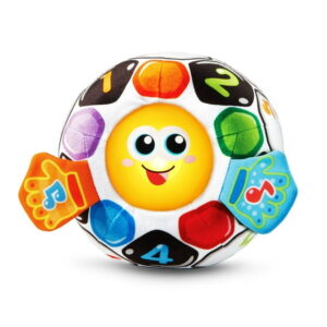 VTech Bright Lights Soccer Ball with Motion-Activated Sounds - French Version, 6-36 months