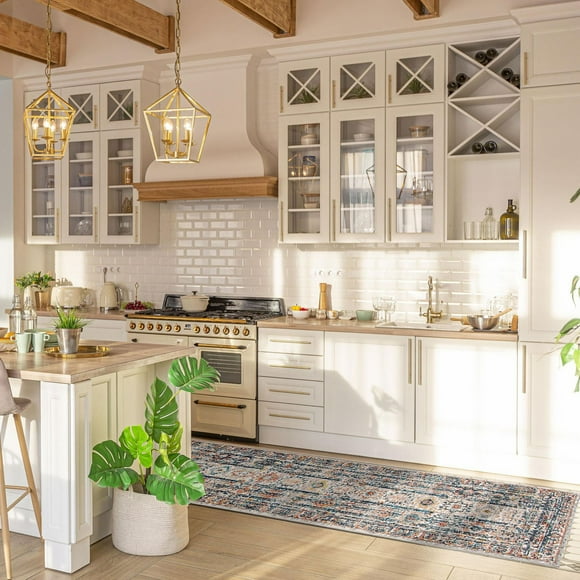 ECARPET Traditional Vintage Style Area Rug for Hallways, Bedroom and Living Room Bolivia Yalameh Collection